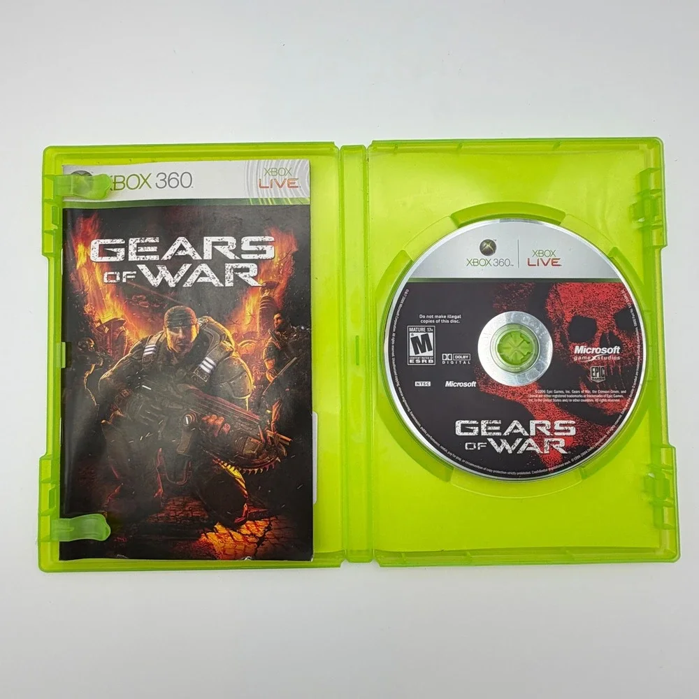 Gears of War Xbox 360 Microsoft Game Studios Epic Games CIB with Manual‎